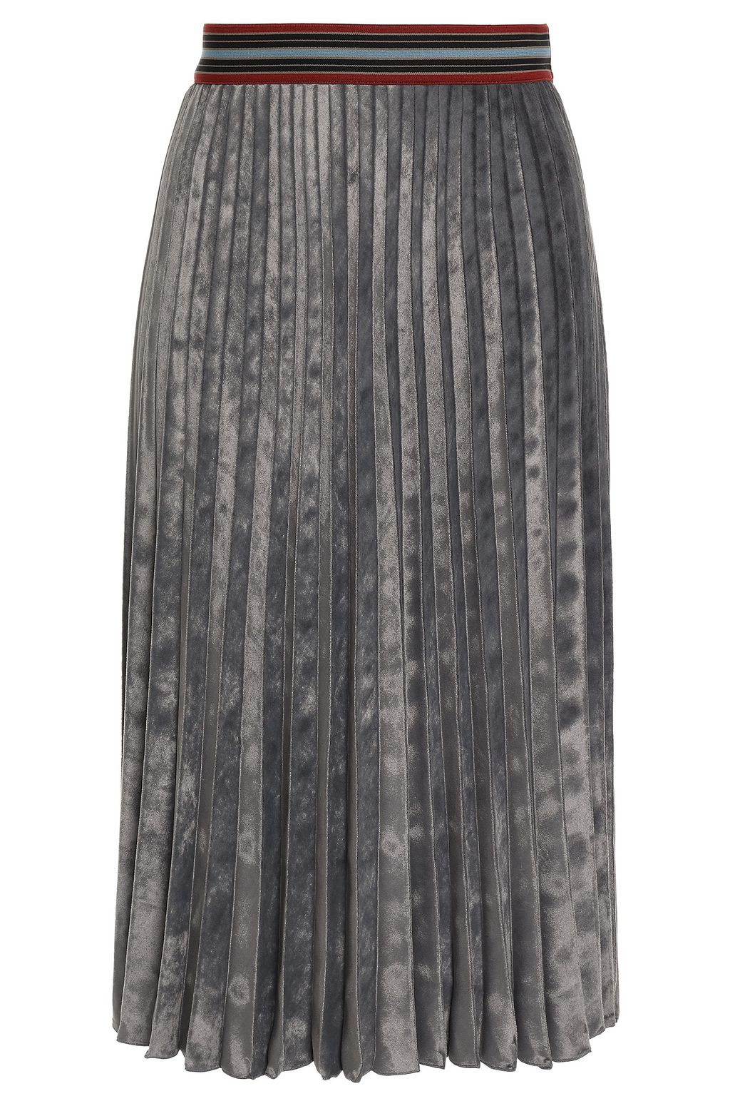 pleated velvet skirts
