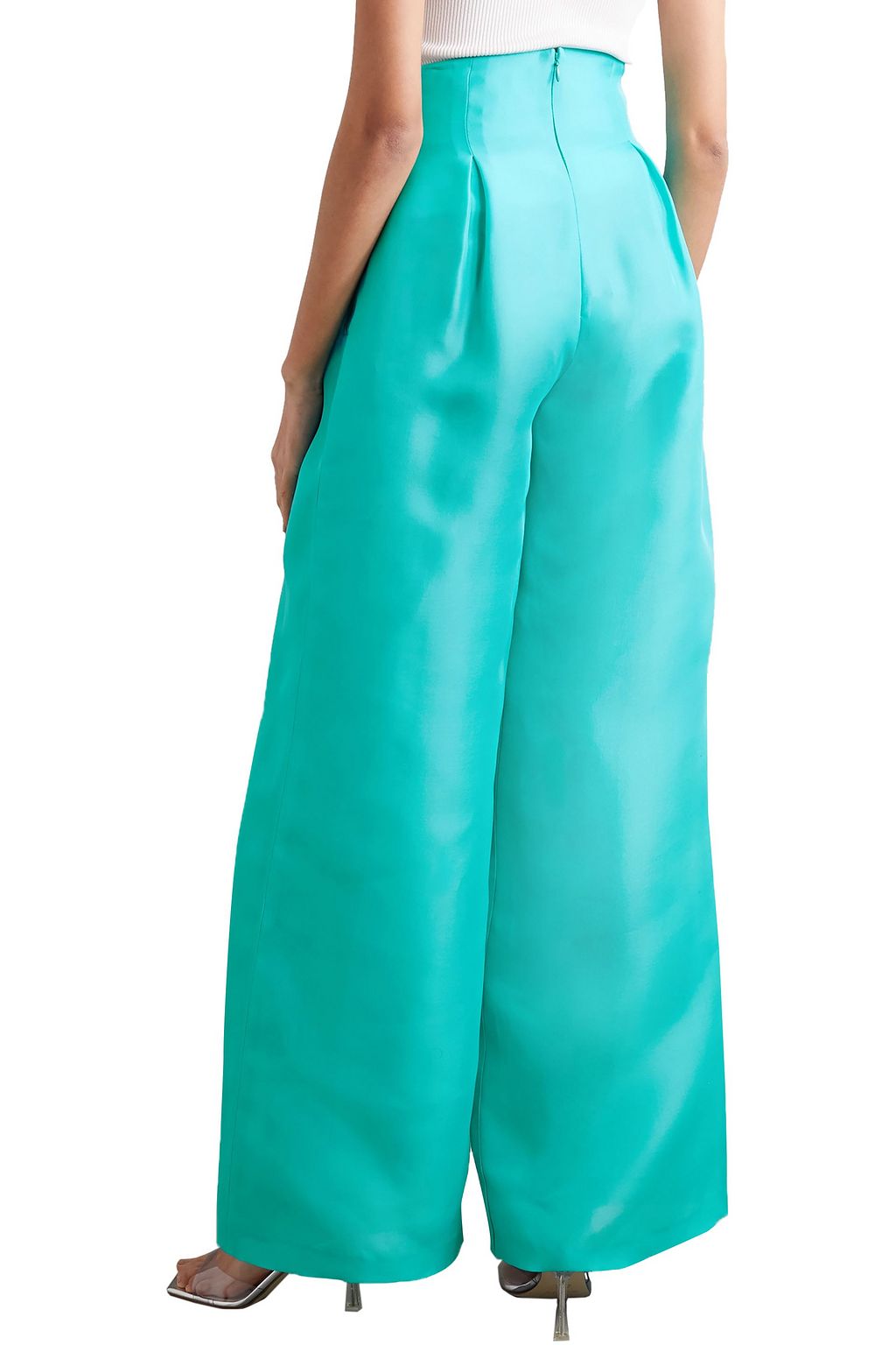 CHRISTOPHER JOHN ROGERS Silk-gazar wide-leg pants