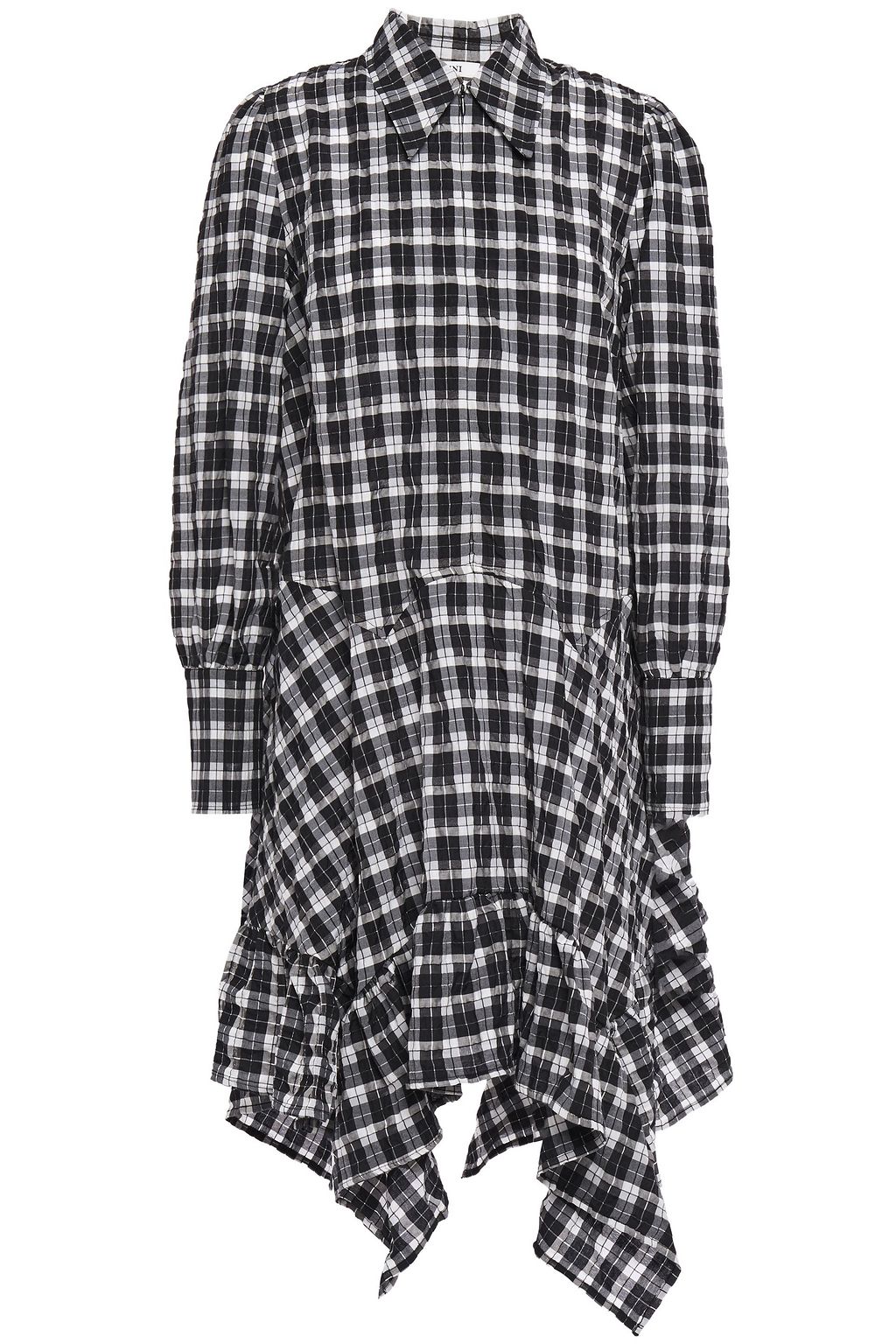 ganni charron mini dress