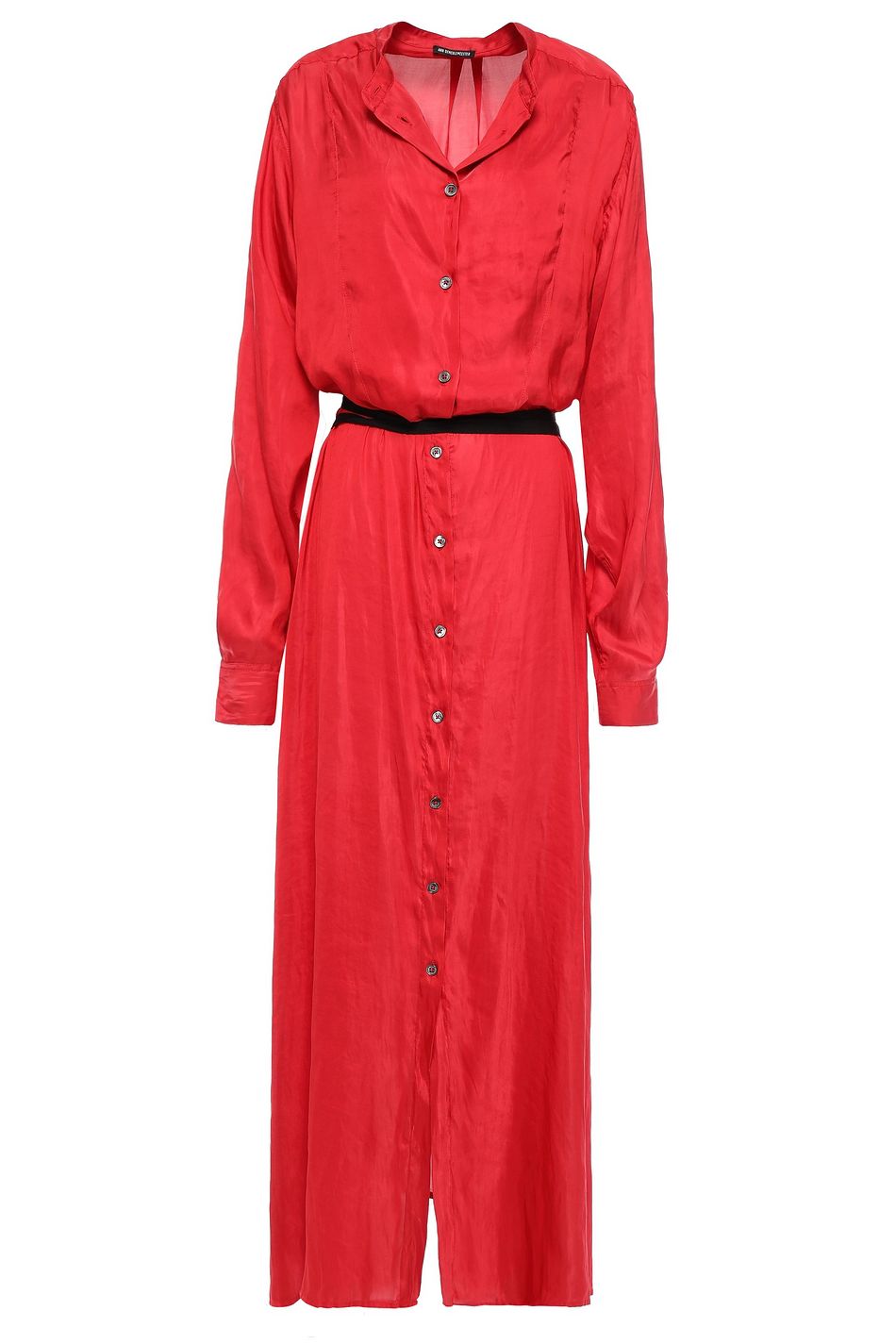 red maxi shirt
