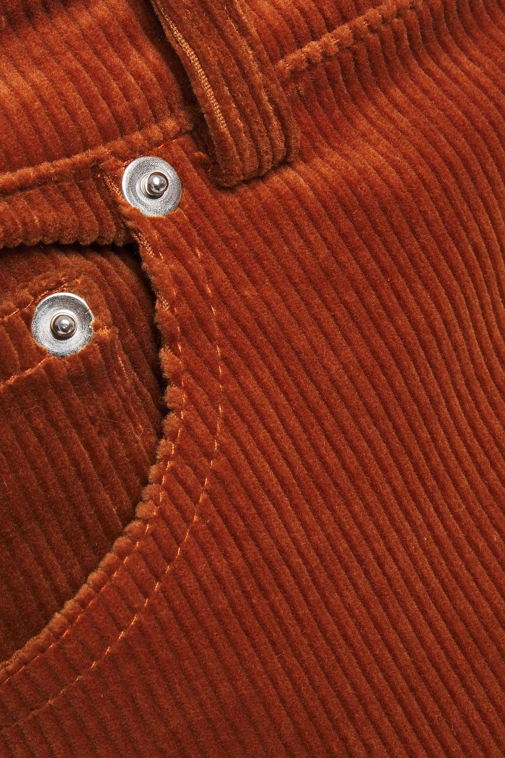 GANNI Cotton-blend corduroy slim-leg pants