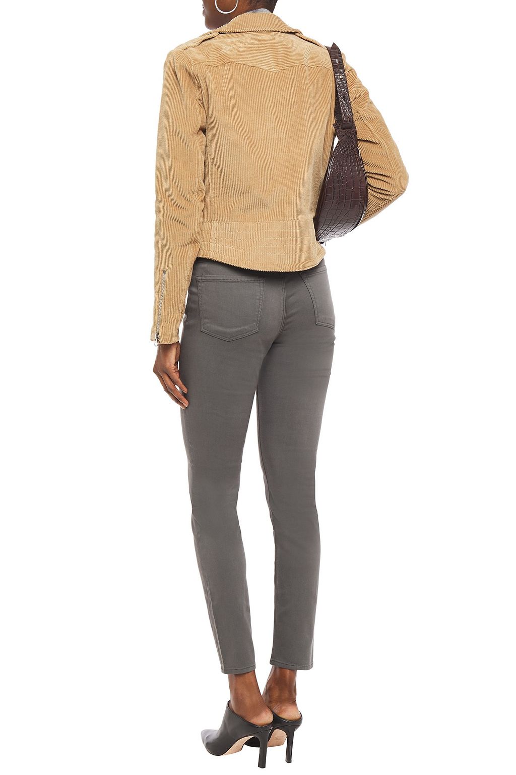 J BRAND Cotton-blend sateen skinny-leg pants