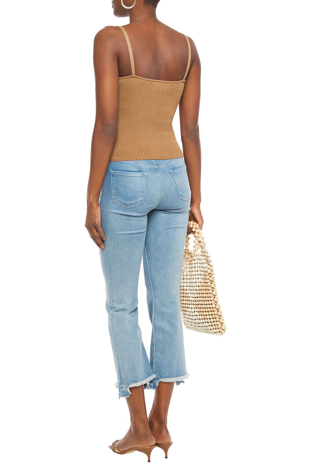 J BRAND Selena cropped mid-rise bootcut jeans