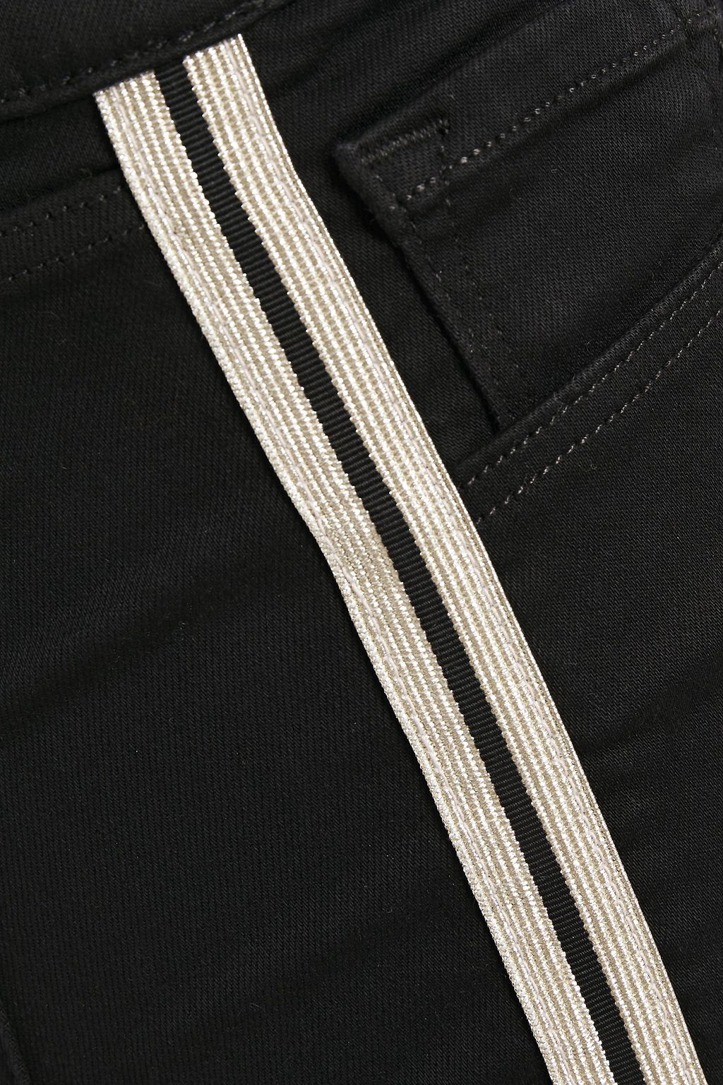 J BRAND Cropped cotton-blend mid-rise bootcut jeans