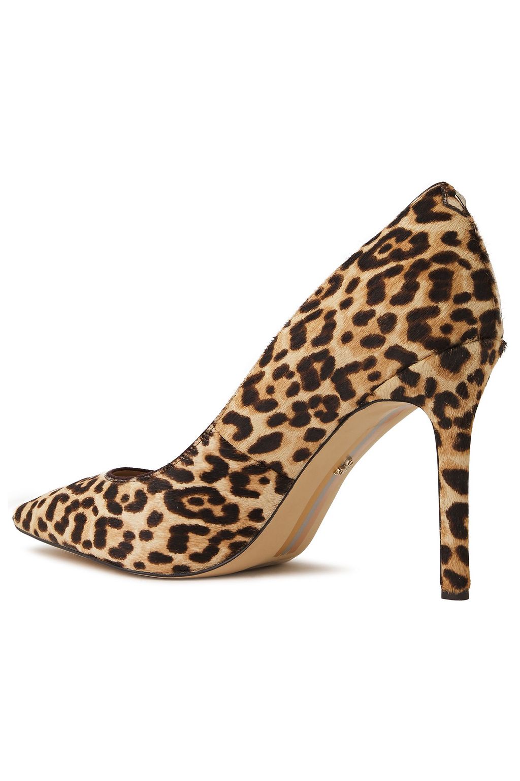 SAM EDELMAN Hazel leopard-print calf hair pumps