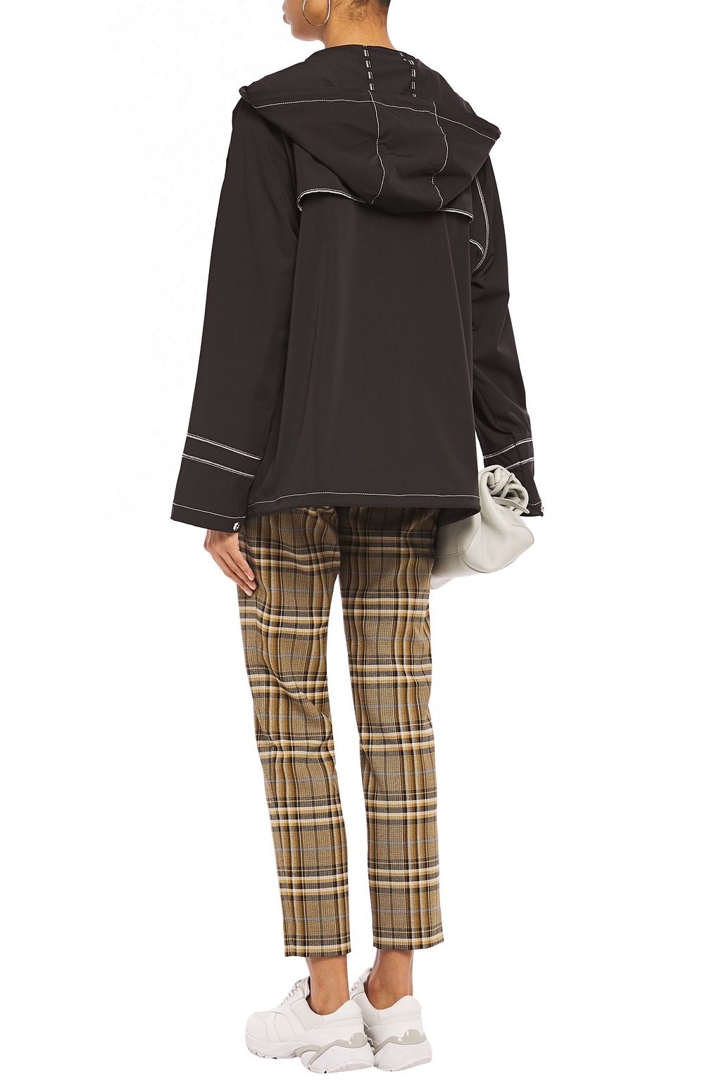 GANNI Shell hooded jacket