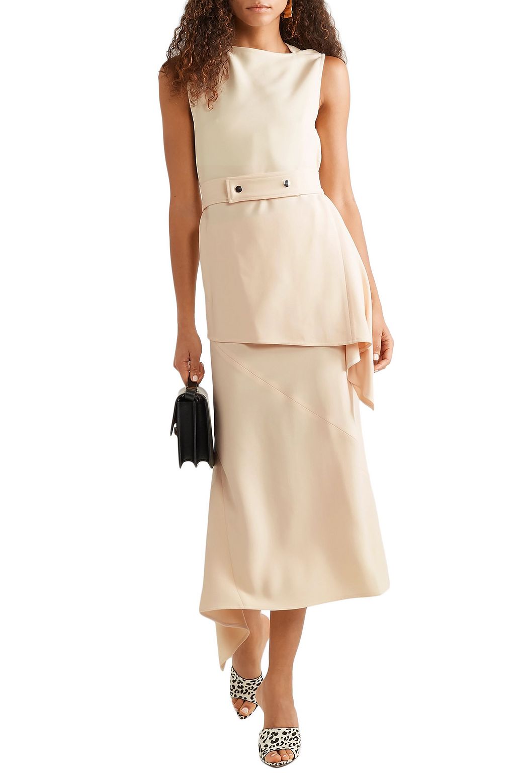 VICTORIA BECKHAM Asymmetric belted cady top