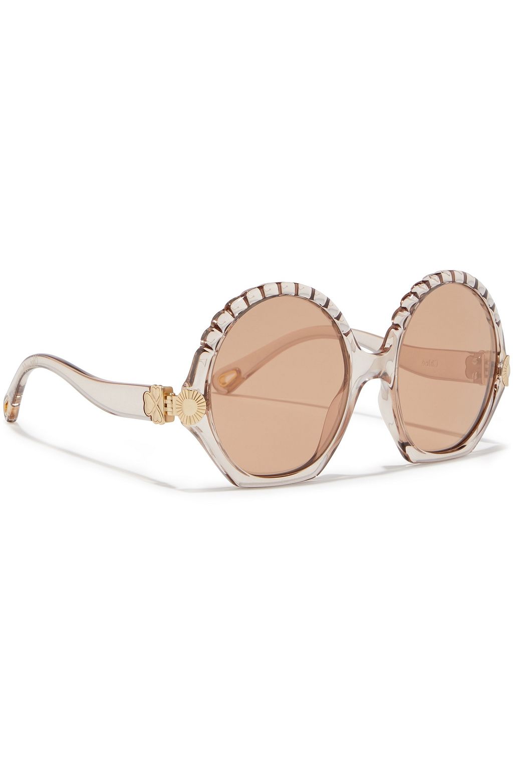 CHLOÉ Round-frame acetate sunglasses