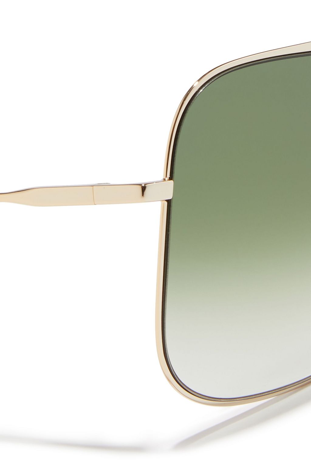 CHLOÉ Ricky square-frame gold-tone sunglasses