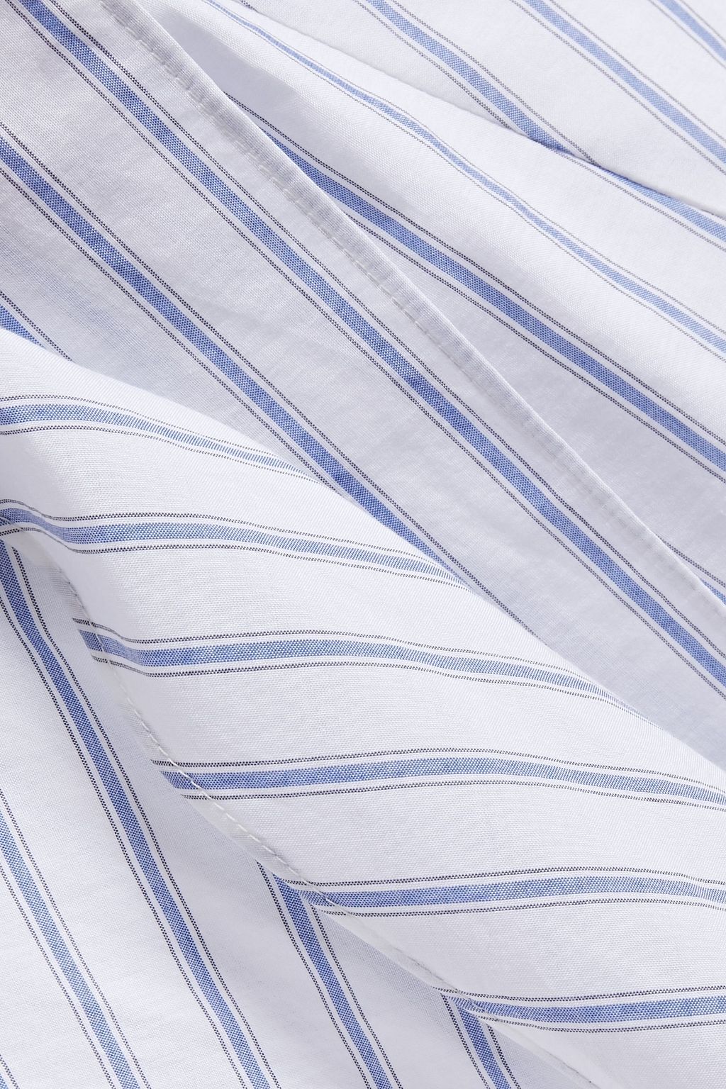 BRUNELLO CUCINELLI Striped cotton wrap top