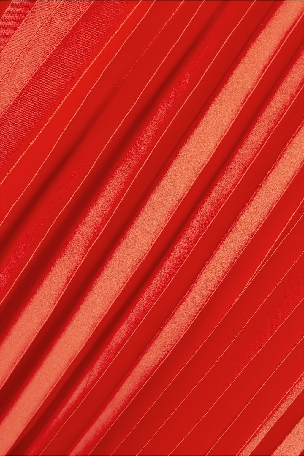 STELLA MCCARTNEY Pleated satin midi skirt