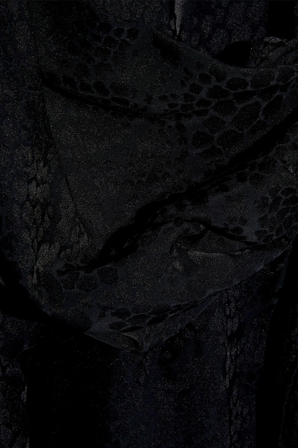 DUNDAS Wrap-effect snake-jacquard mini dress
