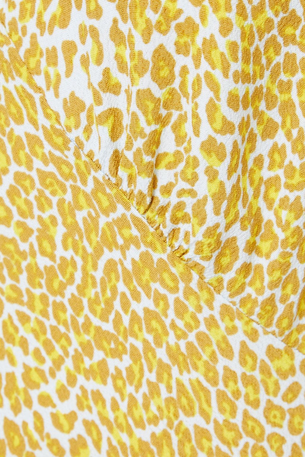 DIANE VON FURSTENBERG Idris shirred leopard-print crepe dress