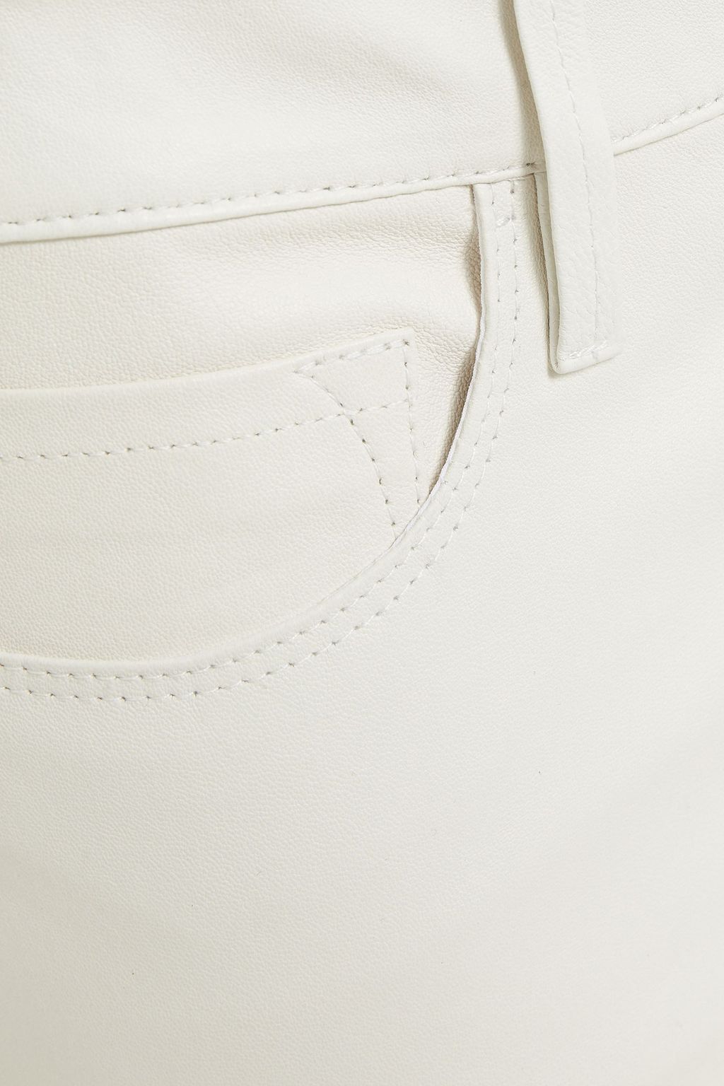 FRAME Le Crop Mini Boot leather bootcut pants