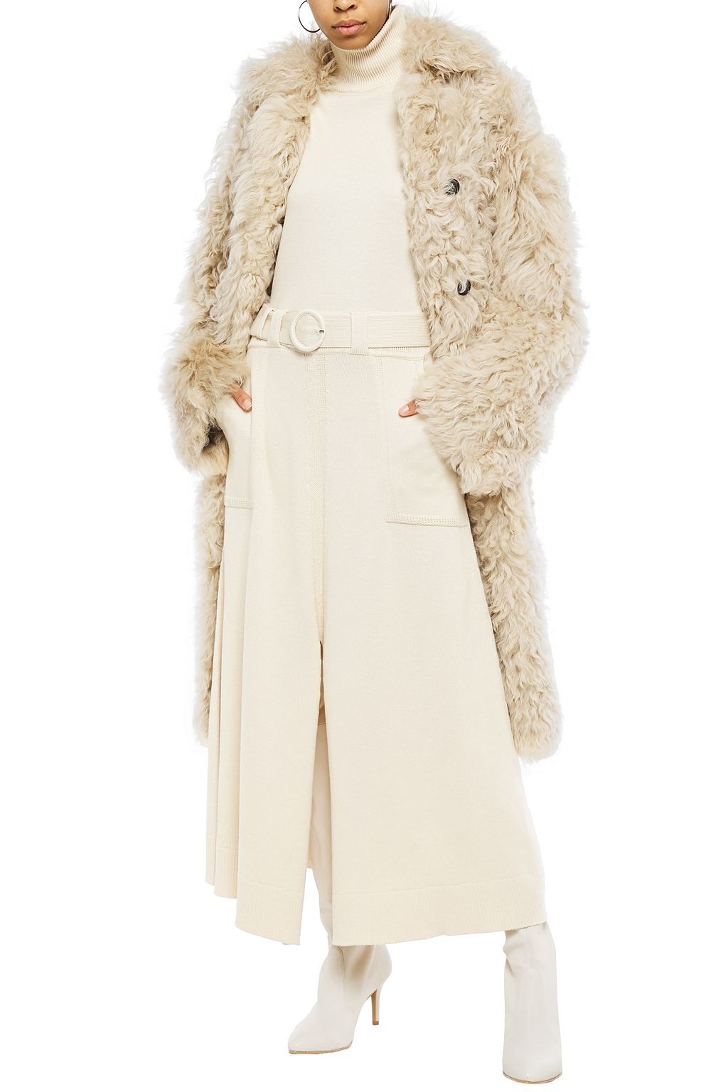 JIL SANDER Reversible shearling coat