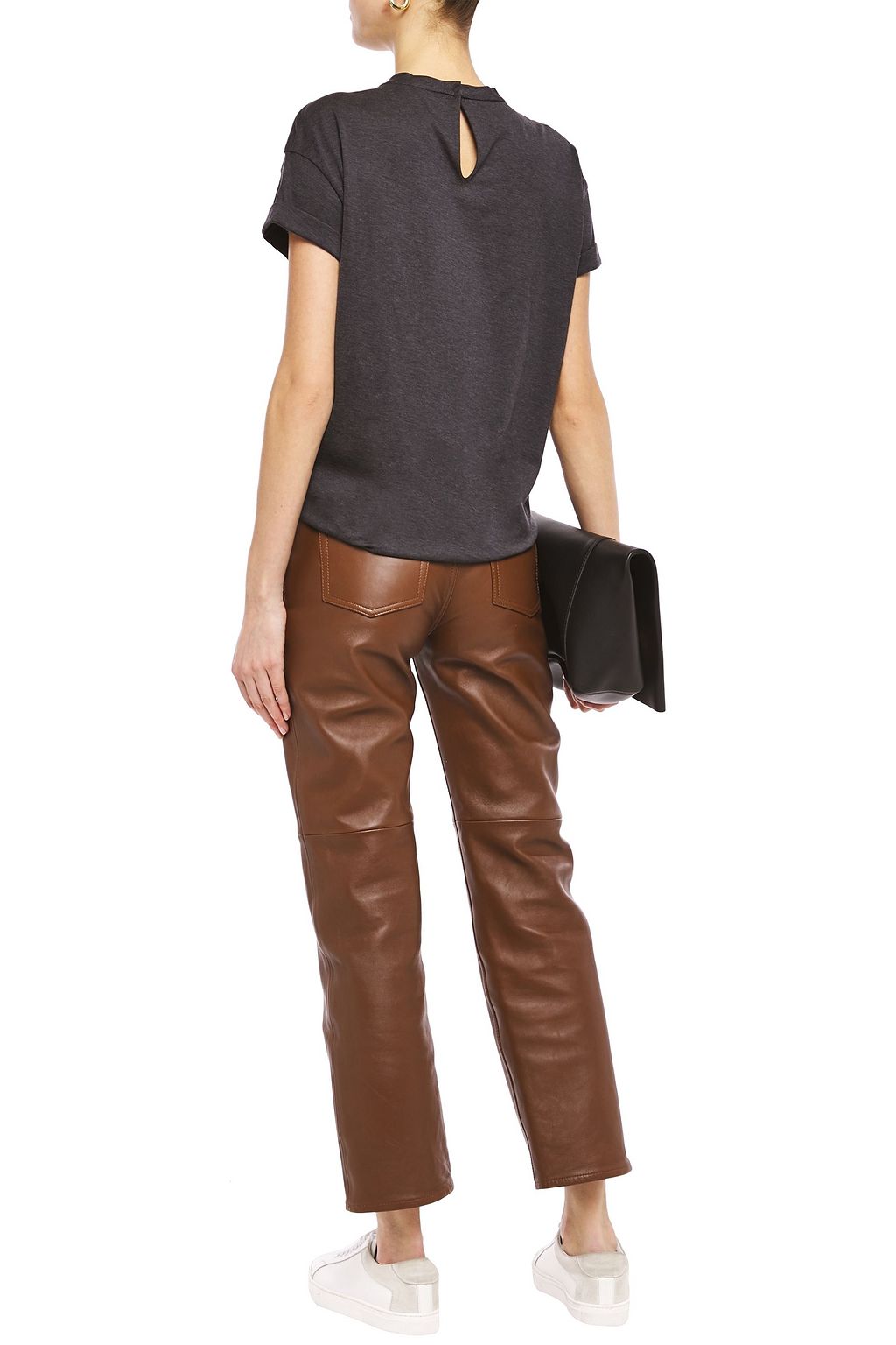 BRUNELLO CUCINELLI Embellished cotton-jersey T-shirt