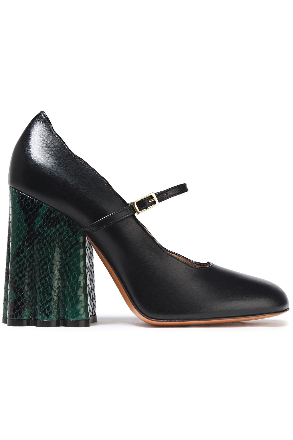 black mary jane heels