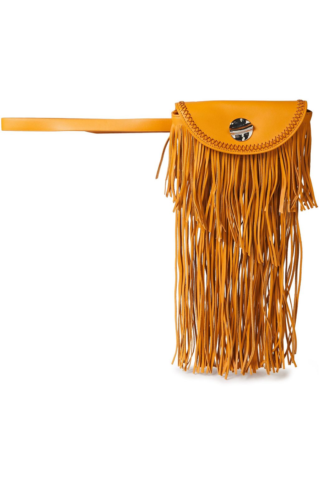 3.1 PHILLIP LIM Hudson convertible fringe-trimmed leather sunglasses case
