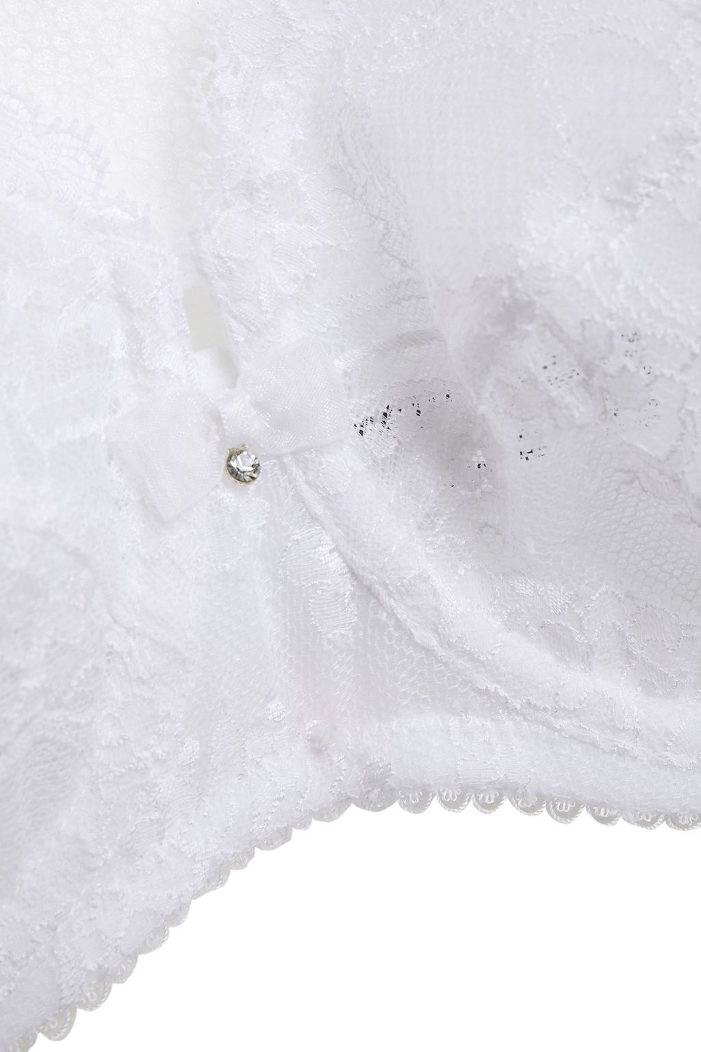WACOAL Chrystalle stretch-lace and point d'esprit bra
