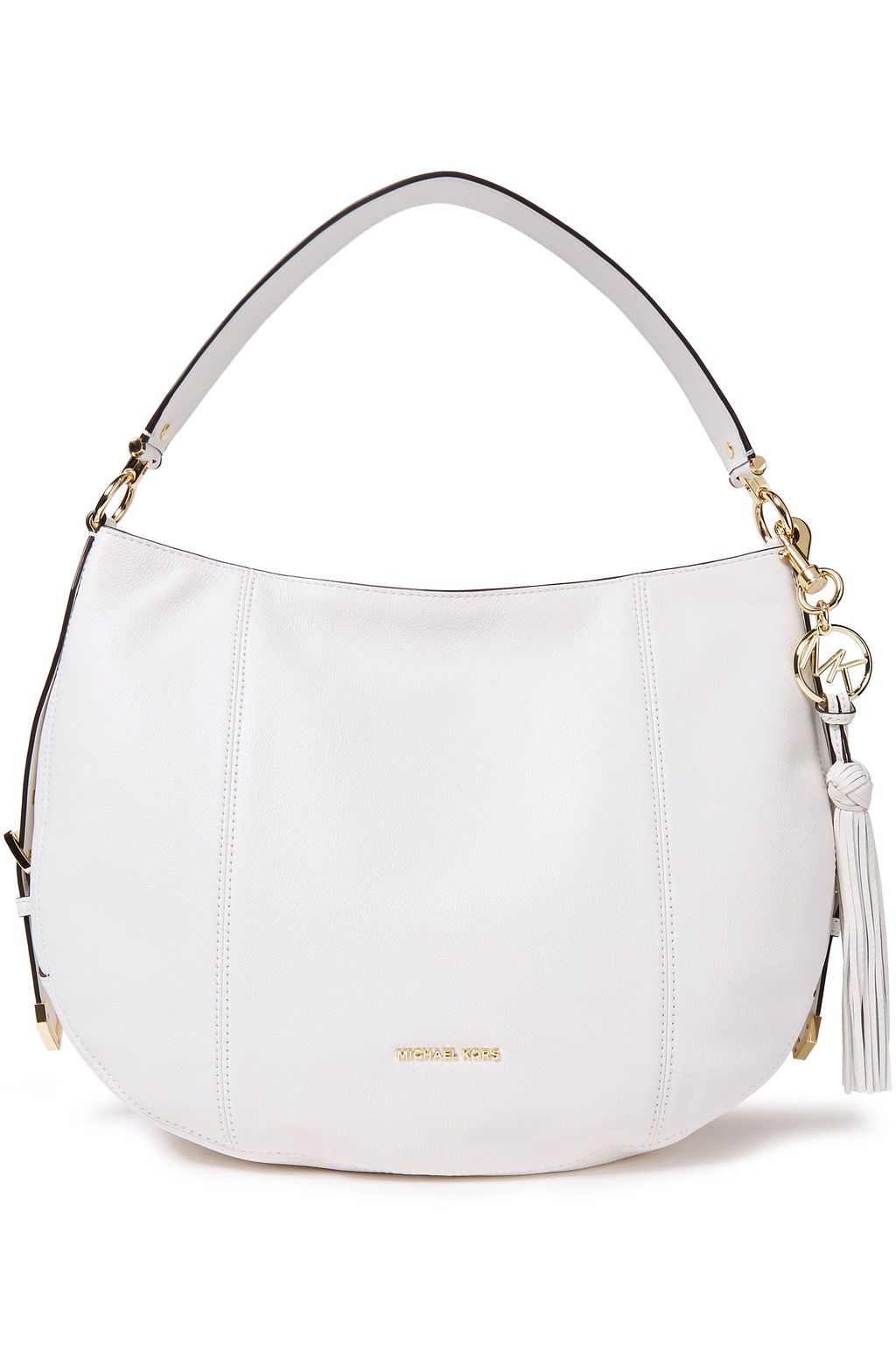 michael kors white hobo bag