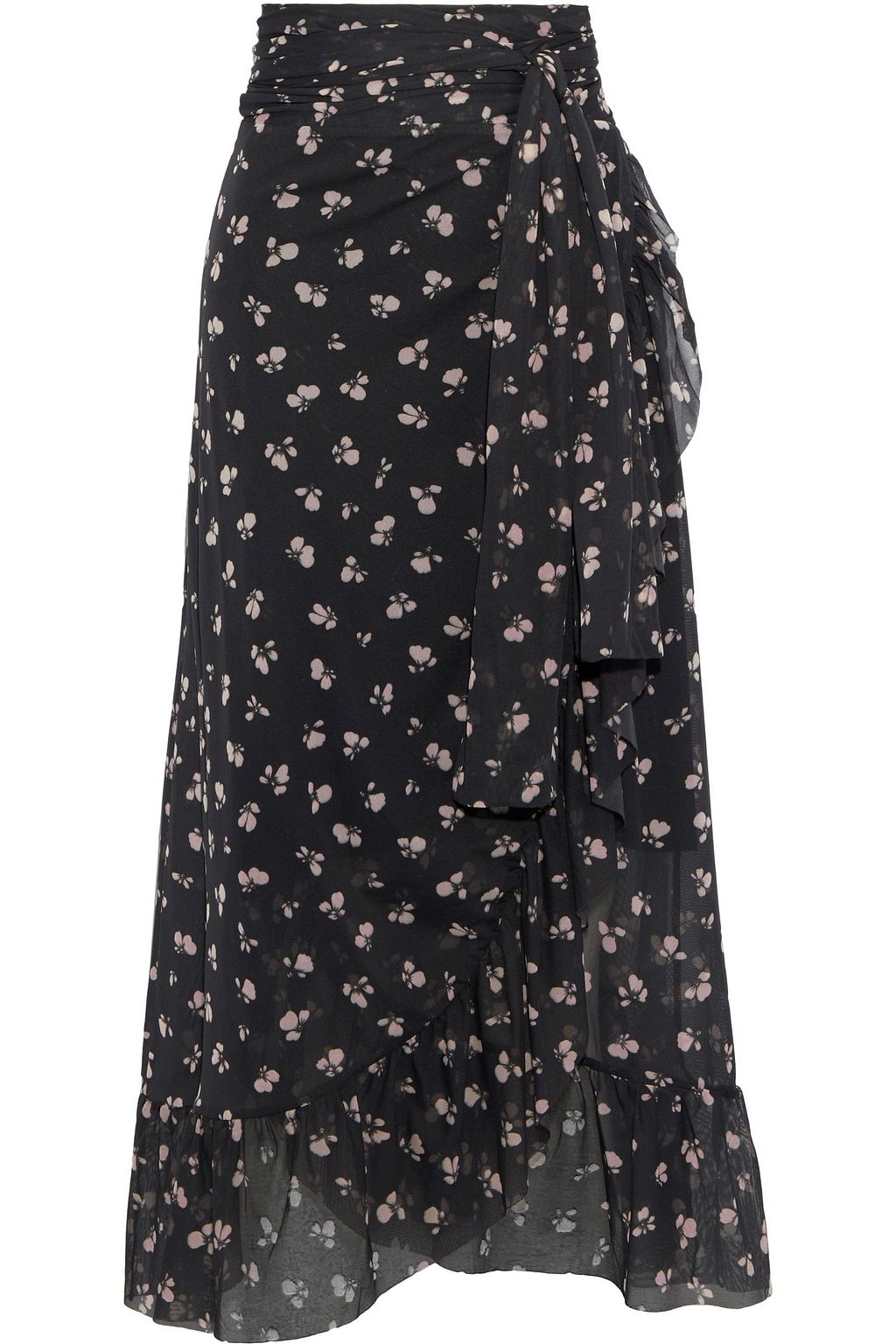 tilden mesh wrap skirt