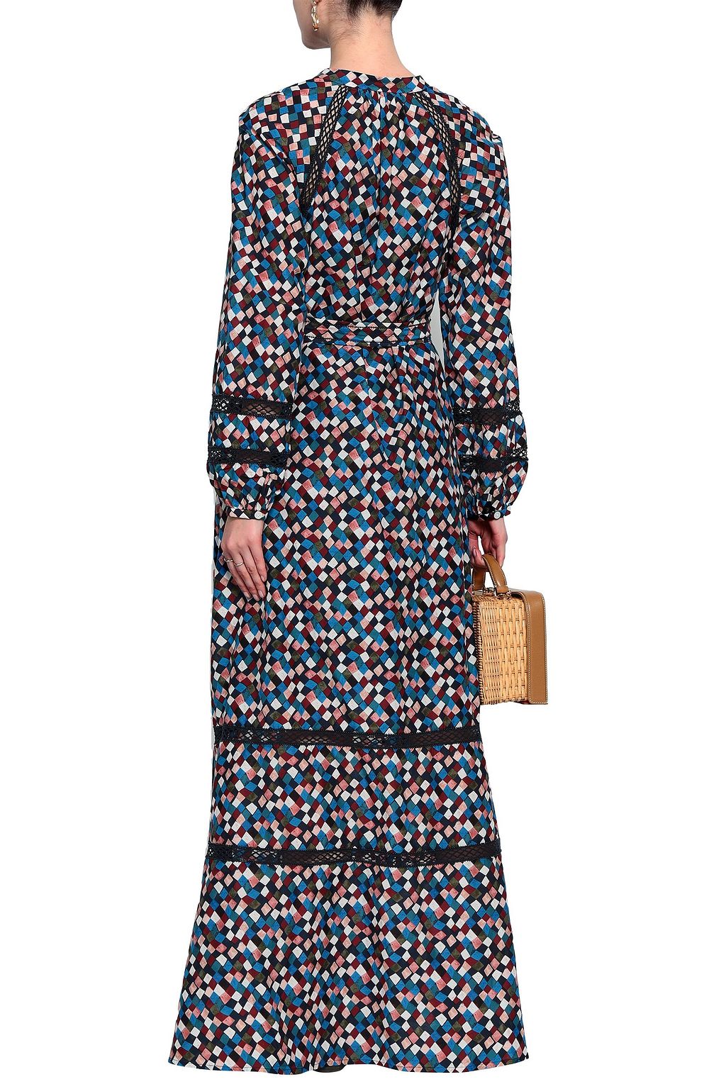 tory burch printed cotton maxi dress
