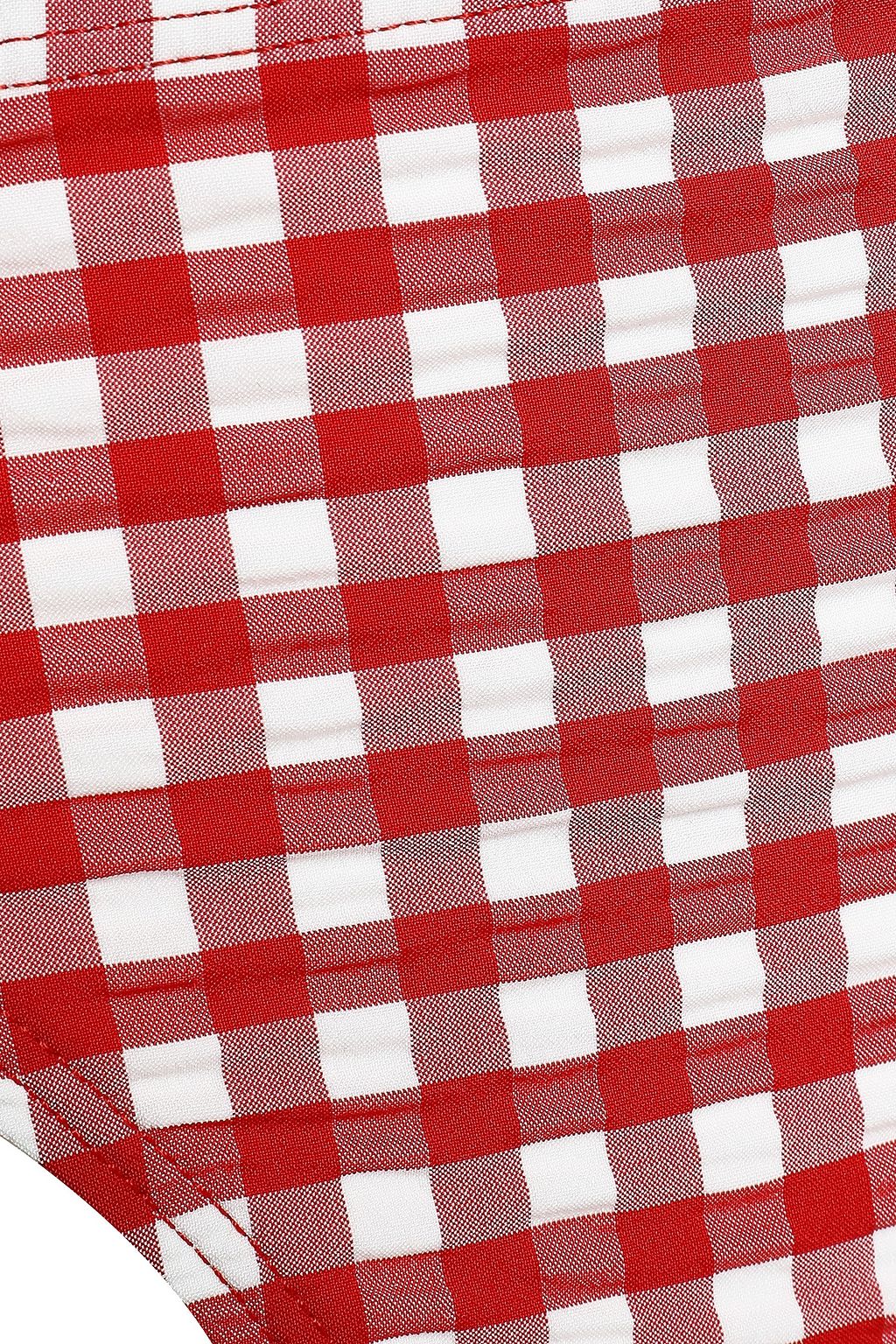 TORY BURCH Gingham seersucker bikini briefs