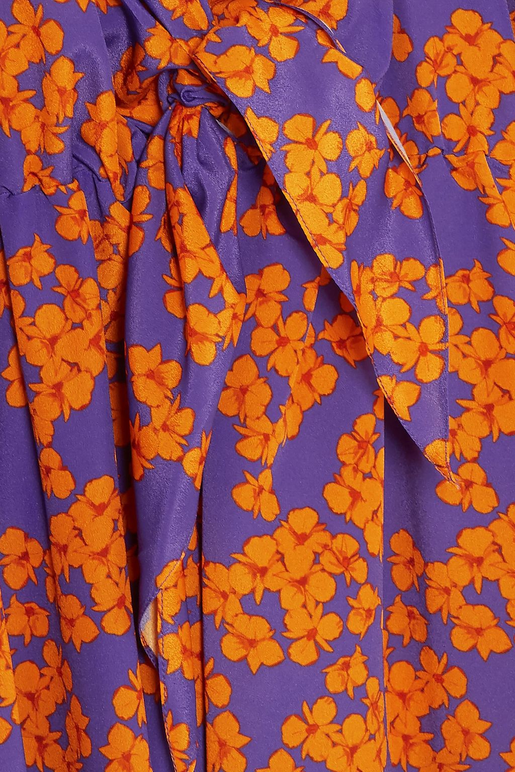 BORGO DE NOR Floral-print crepe de chine maxi dress
