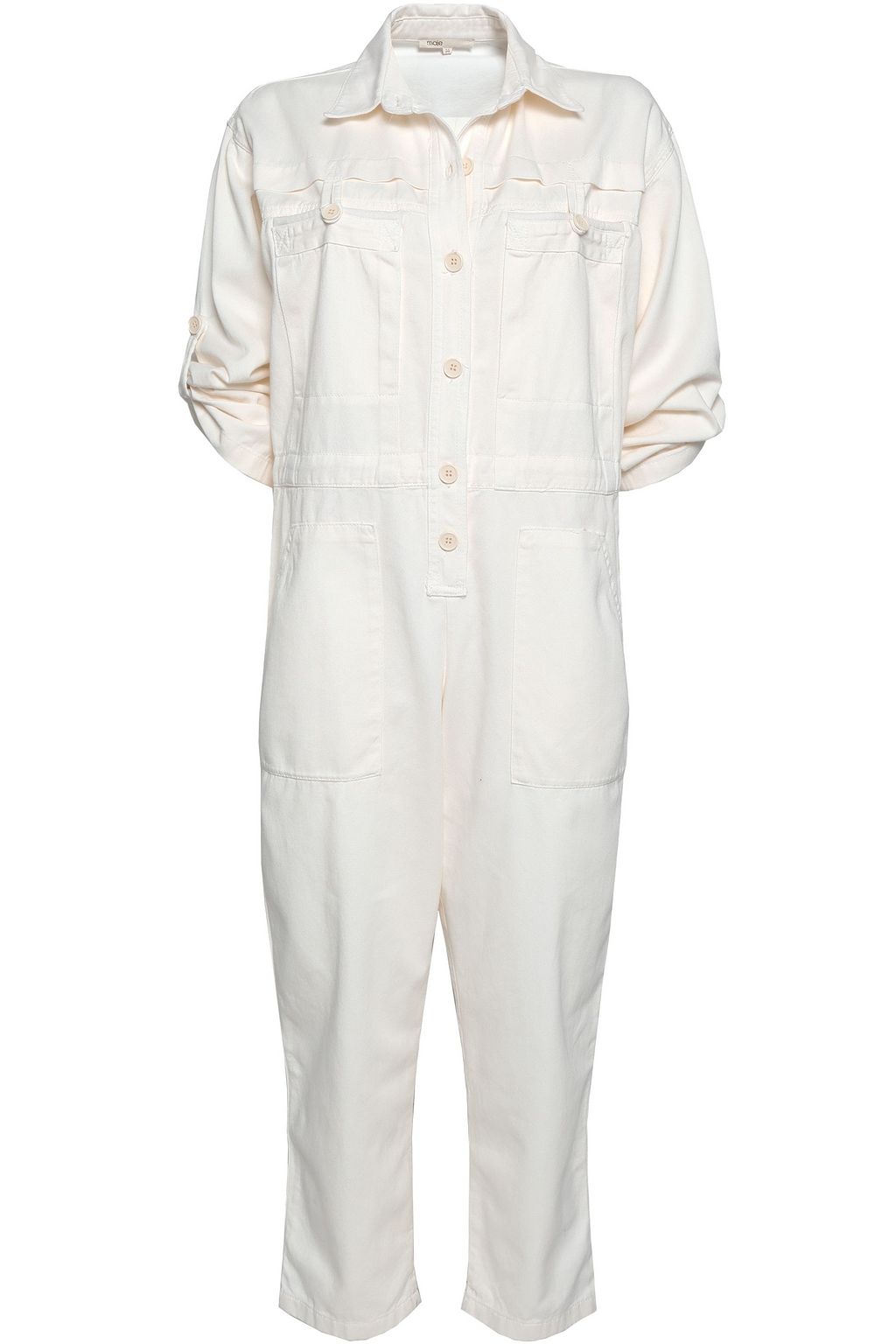 maje denim jumpsuit