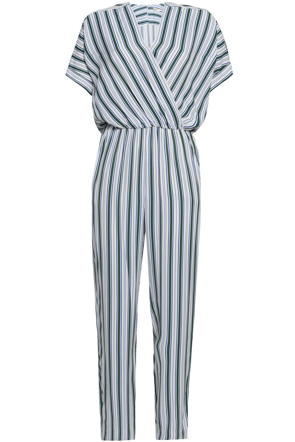 maje striped jumpsuit
