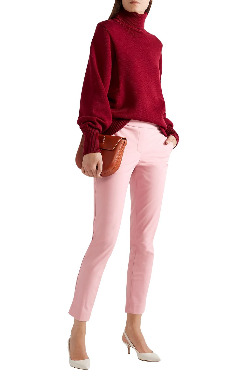 THEORY Cotton-blend twill slim-leg pants