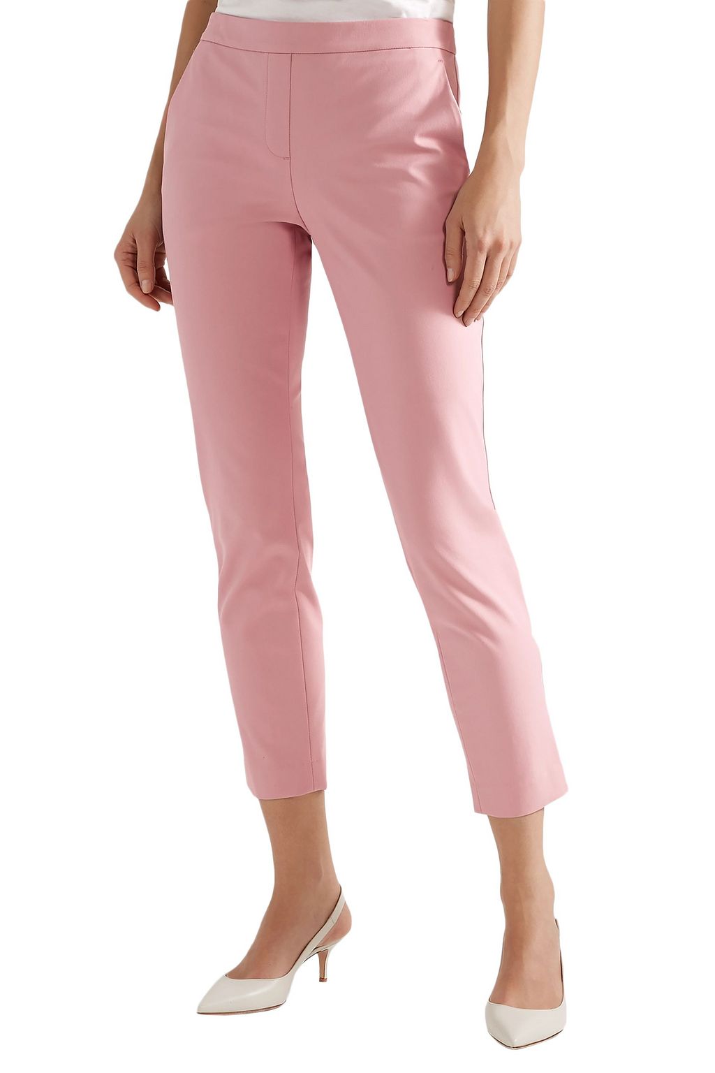 THEORY Cotton-blend twill slim-leg pants