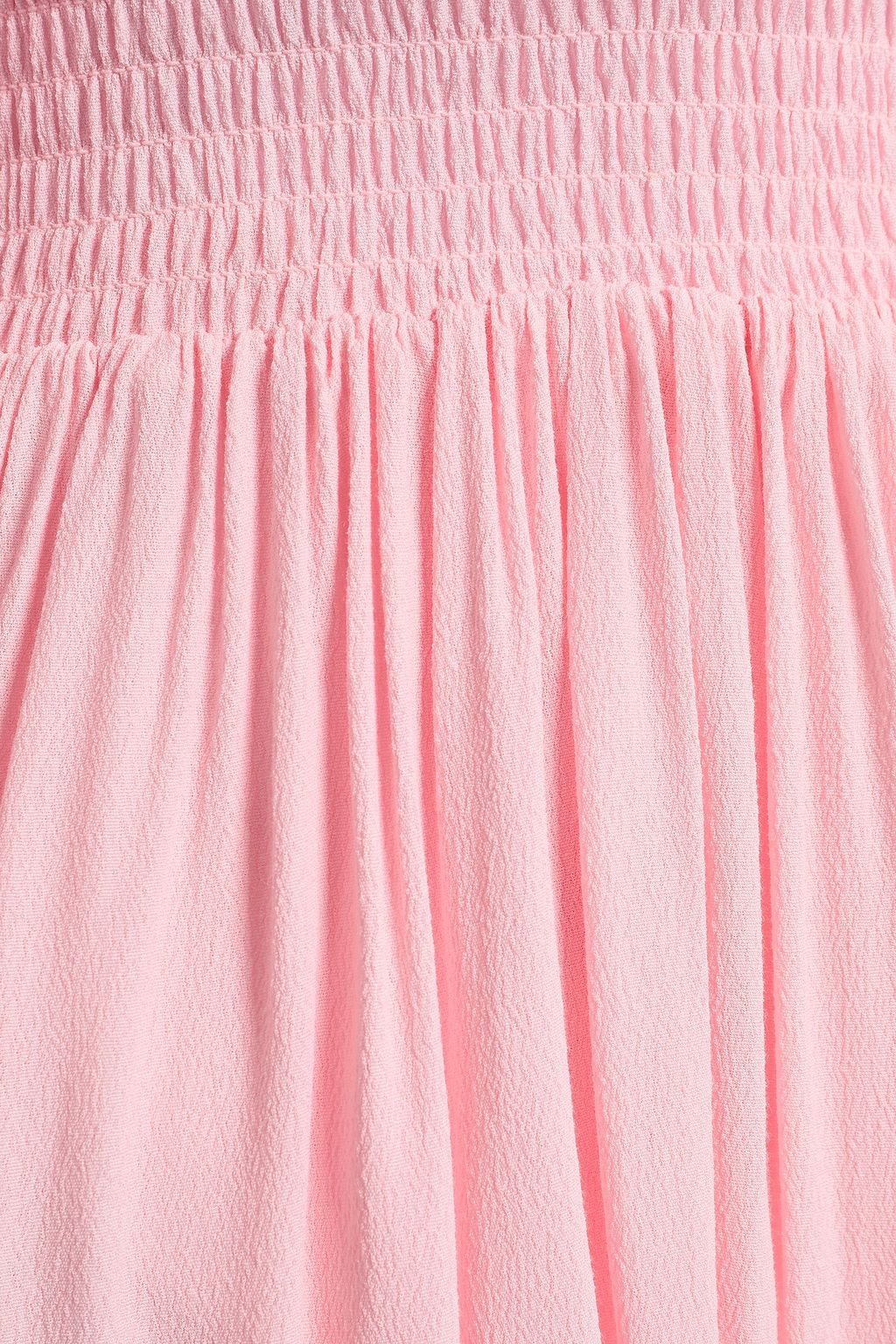 MAJE Pleated crepe mini dress