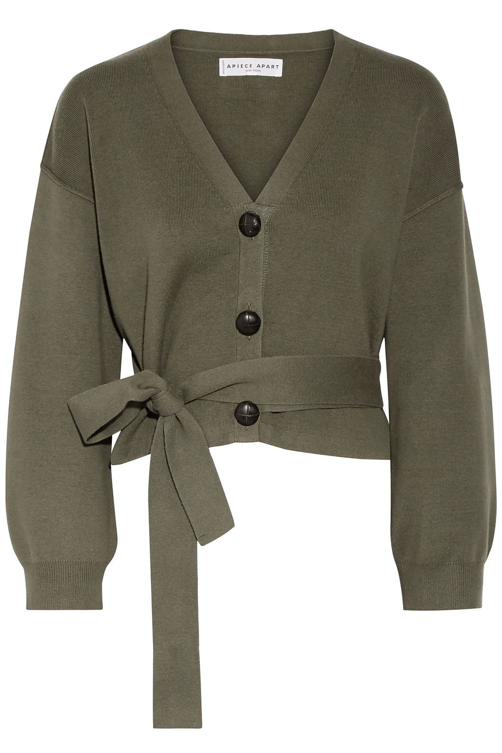 Belted cotton and cashmere blend cardigan Belted cotton and cashmere blend cardigan