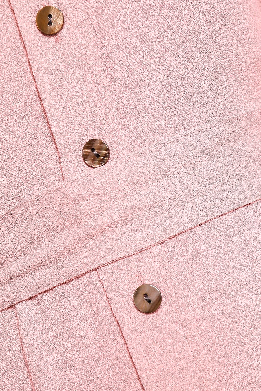 GOAT Geneva belted crepe midi shirt dress