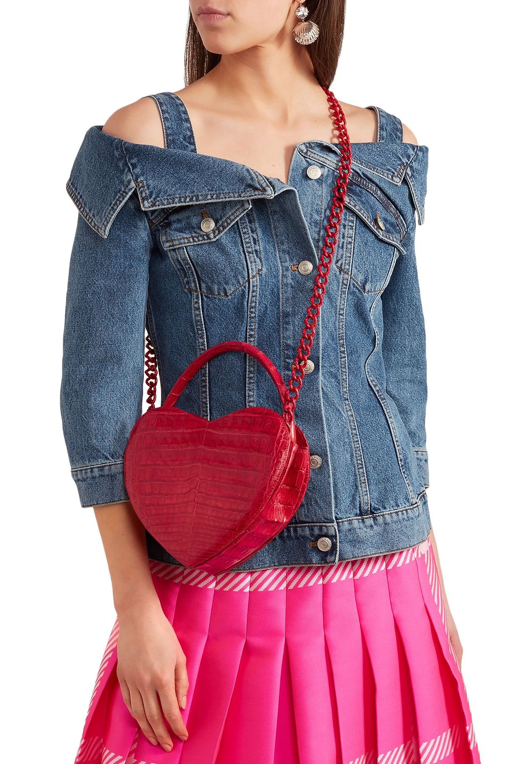 NANCY GONZALEZ Crocodile shoulder bag
