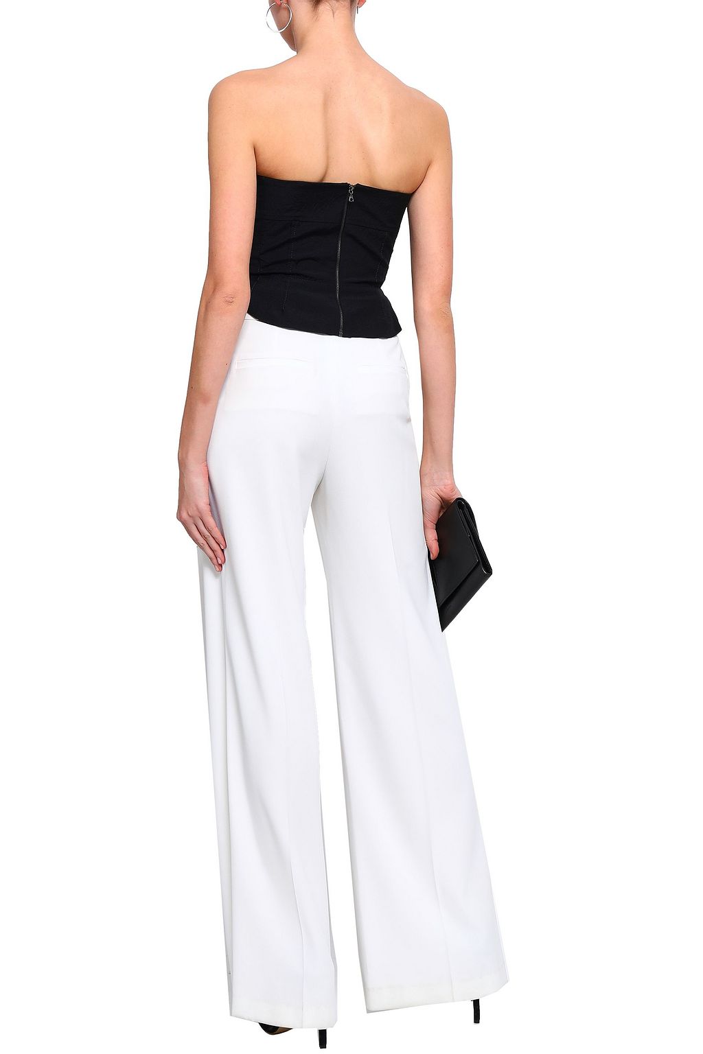 narciso rodriguez wool bustier dress