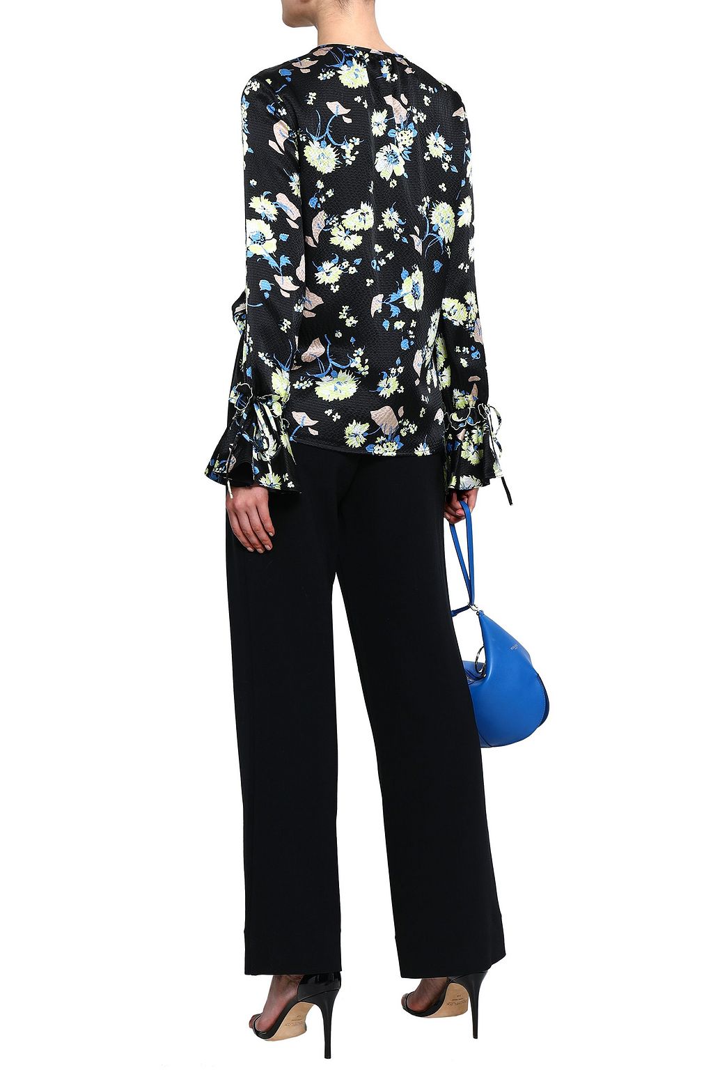 DEREK LAM 10 CROSBY Wool-blend wide-leg pants
