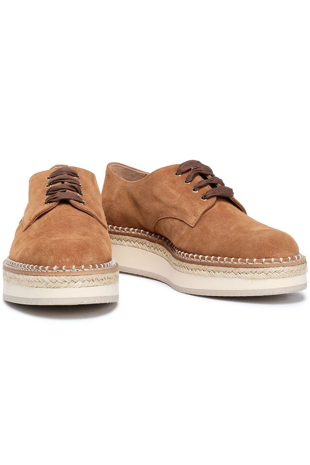 CASTAÑER Lace-up suede brogues