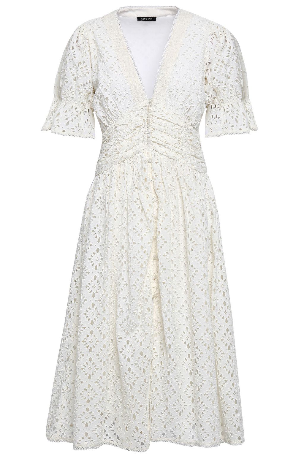 LOVE SAM Broderie anglaise cotton midi dress | Sale up to 70% off | THE ...