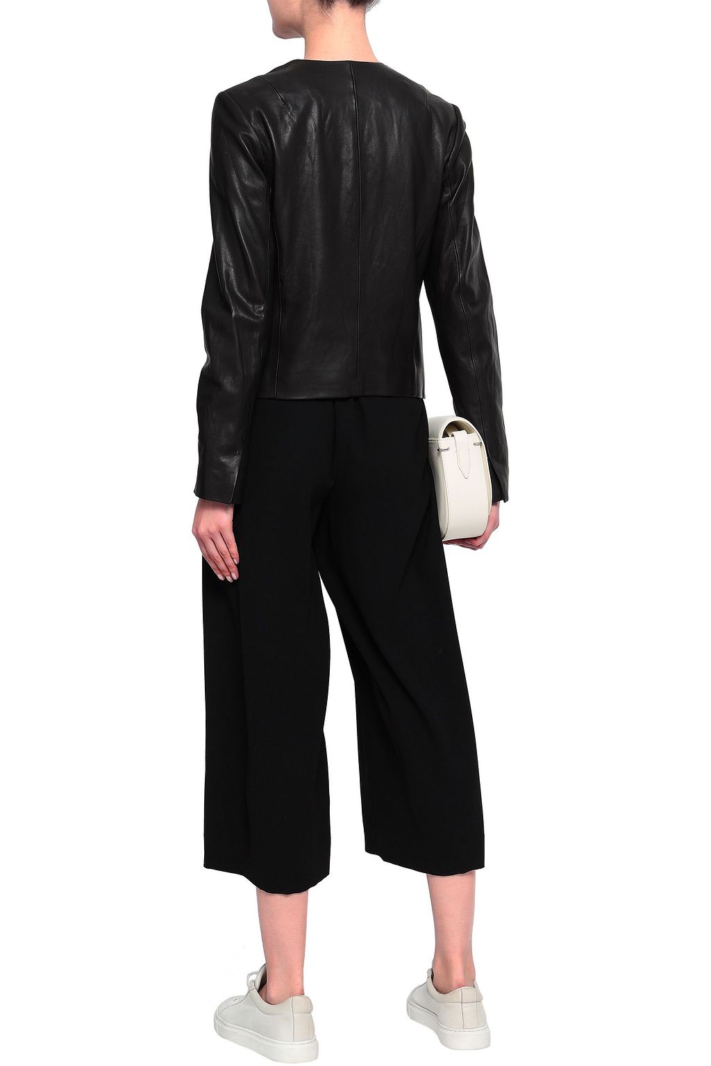 VINCE. Leather biker jacket