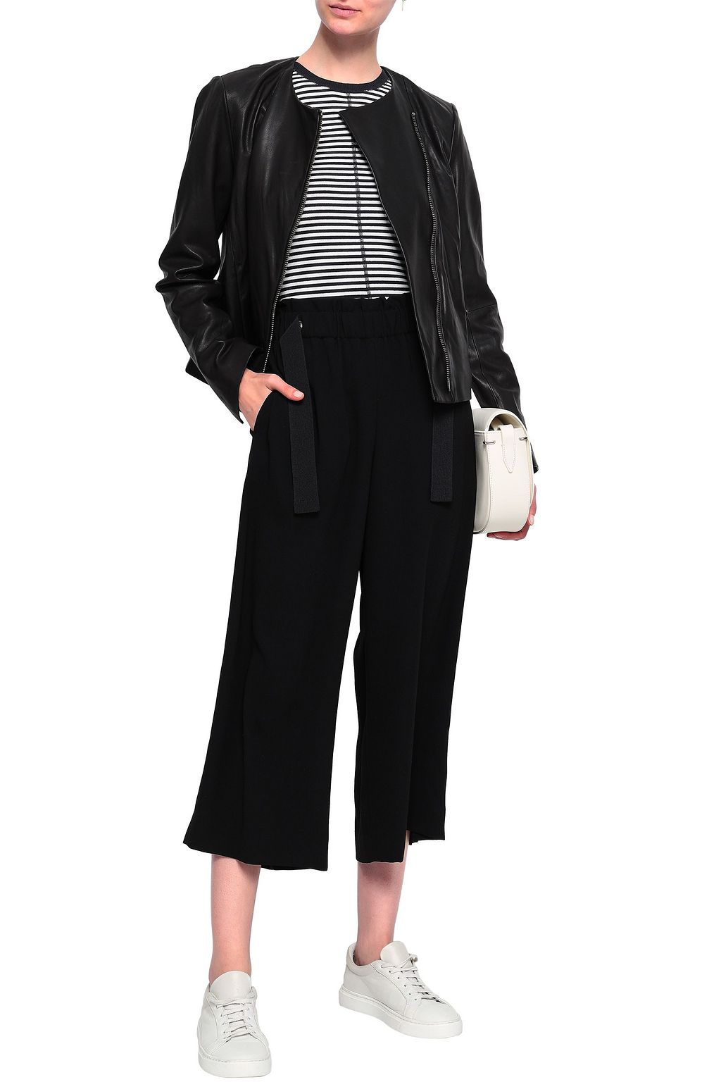 VINCE. Leather biker jacket