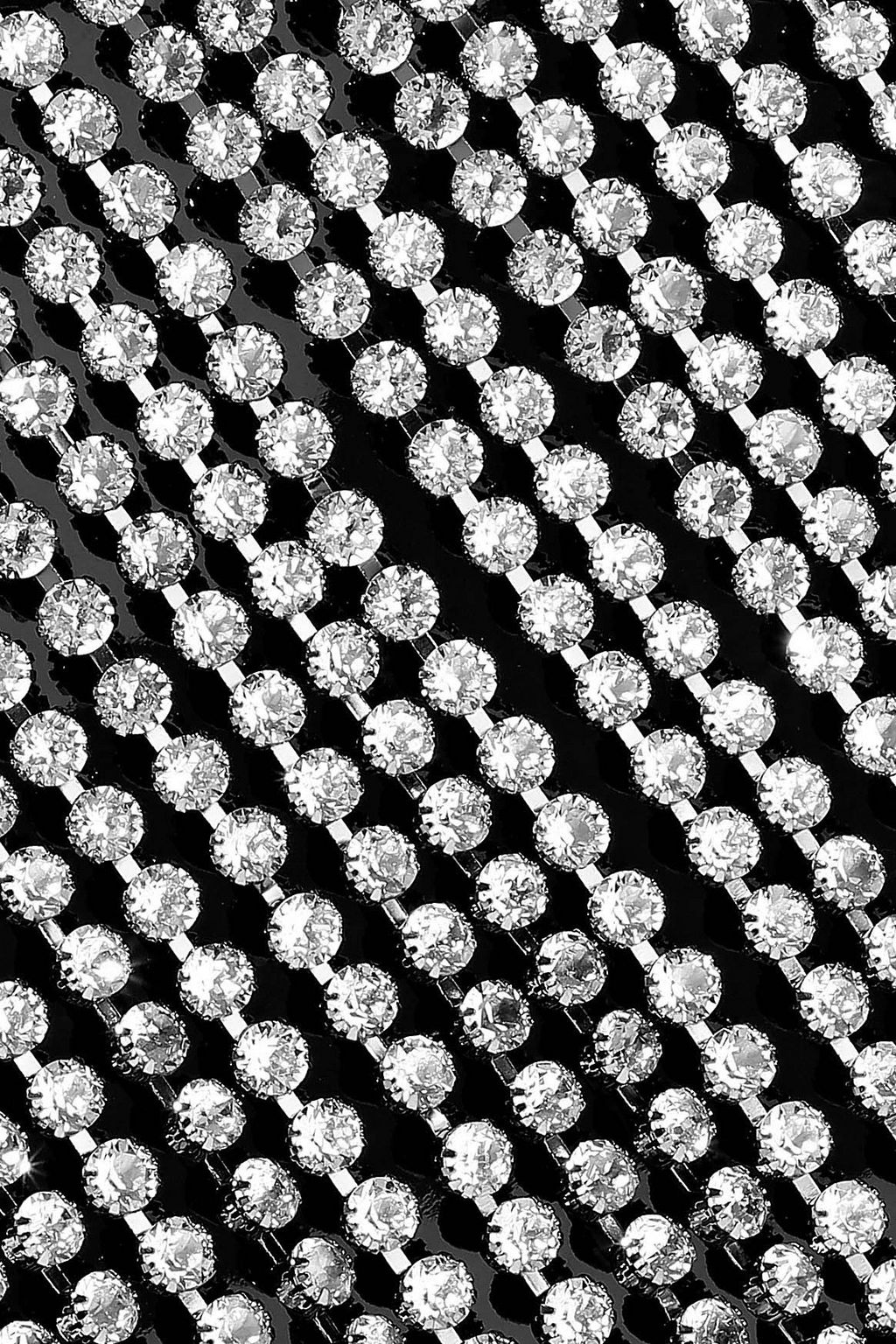 CHRISTOPHER KANE Crystal-embellished fringed patent-leather clutch