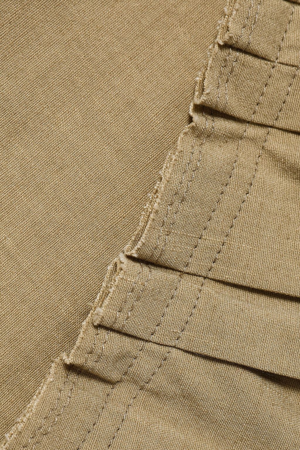 ISABEL MARANT Rebel wrap-effect pleated linen-blend mini skirt