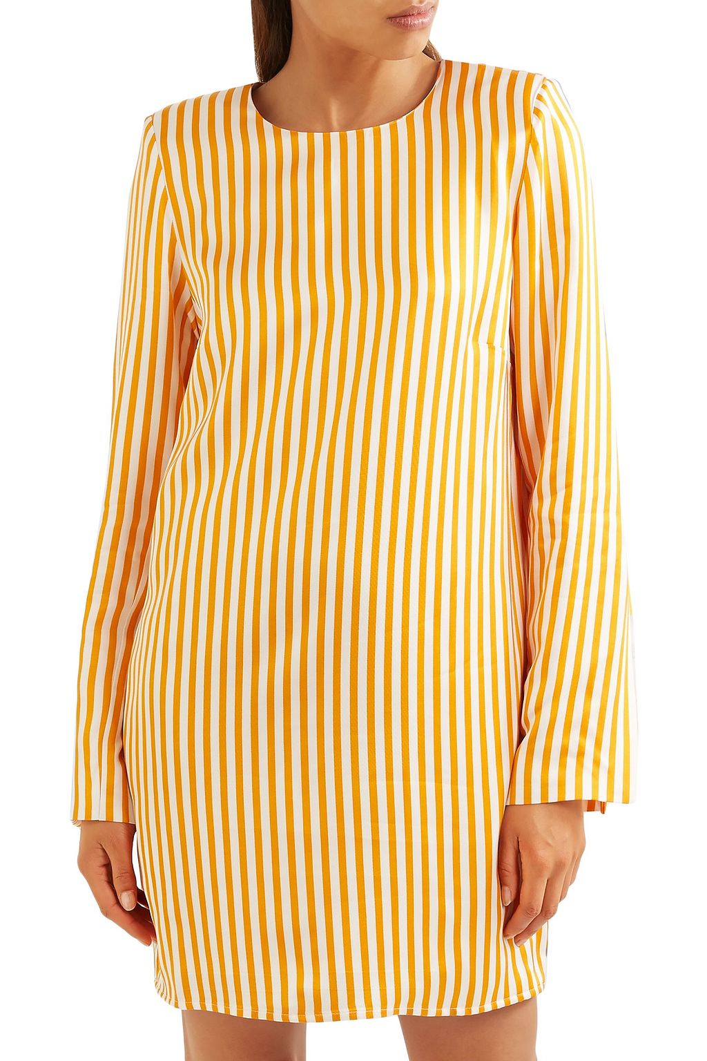 MAGGIE MARILYN Striped twill mini dress