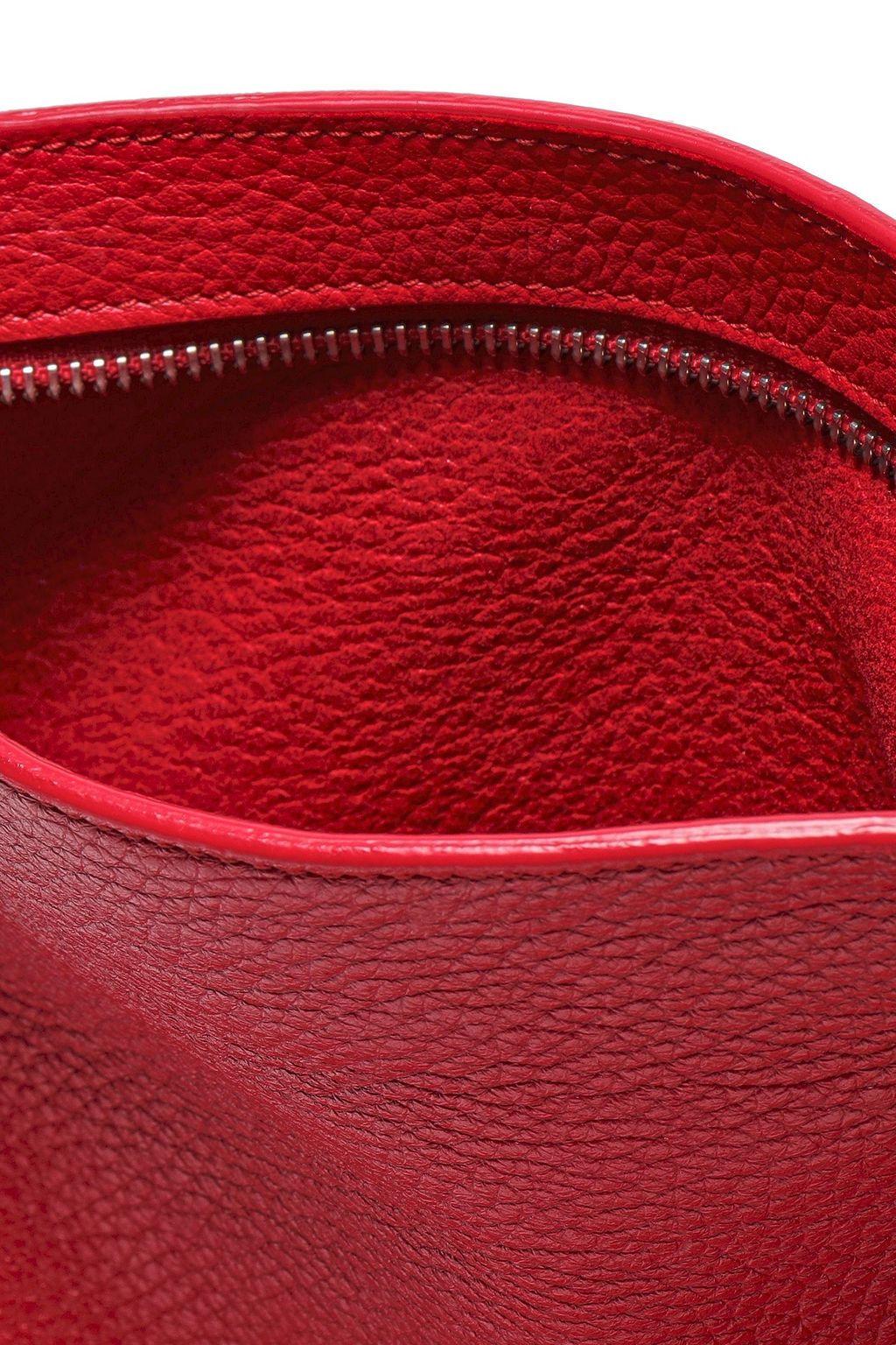 JIL SANDER Textured-leather clutch