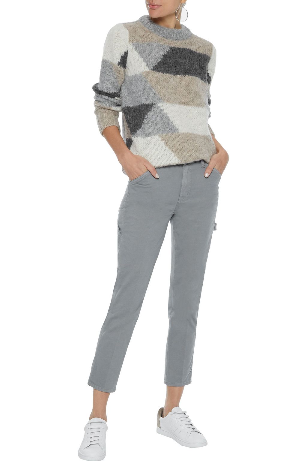 J BRAND Ruby cropped mid-rise slim-leg jeans