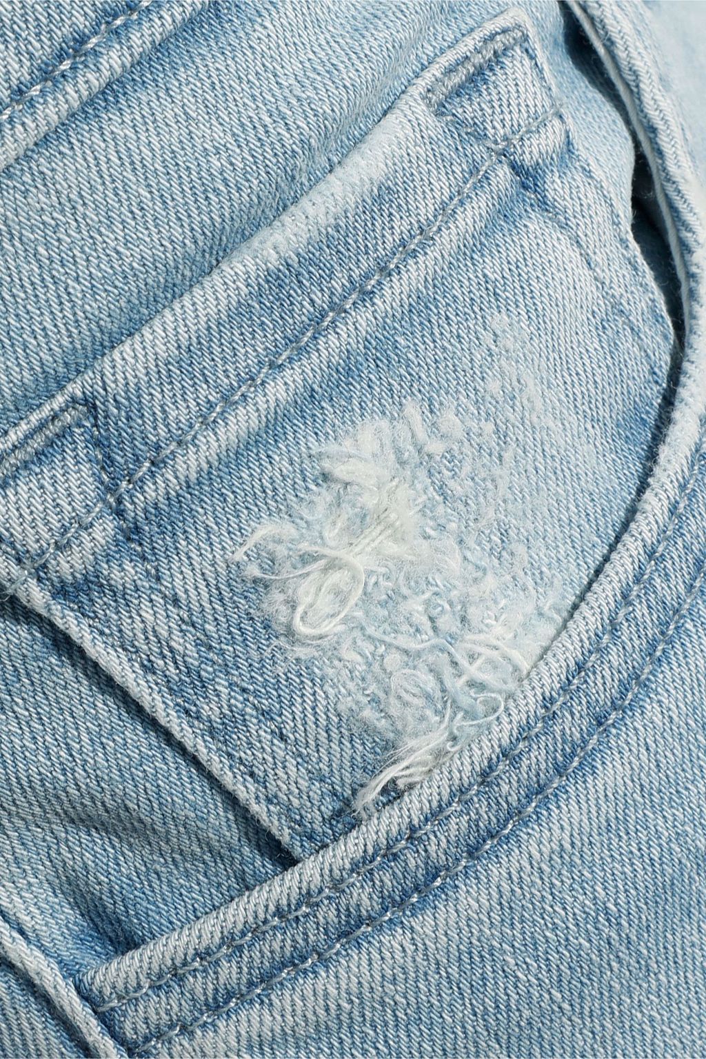 J BRAND 835 cropped distressed mid-rise skinny jeans