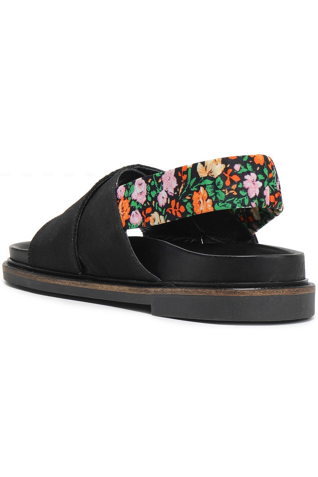 GANNI Mona grosgrain slingback sandals