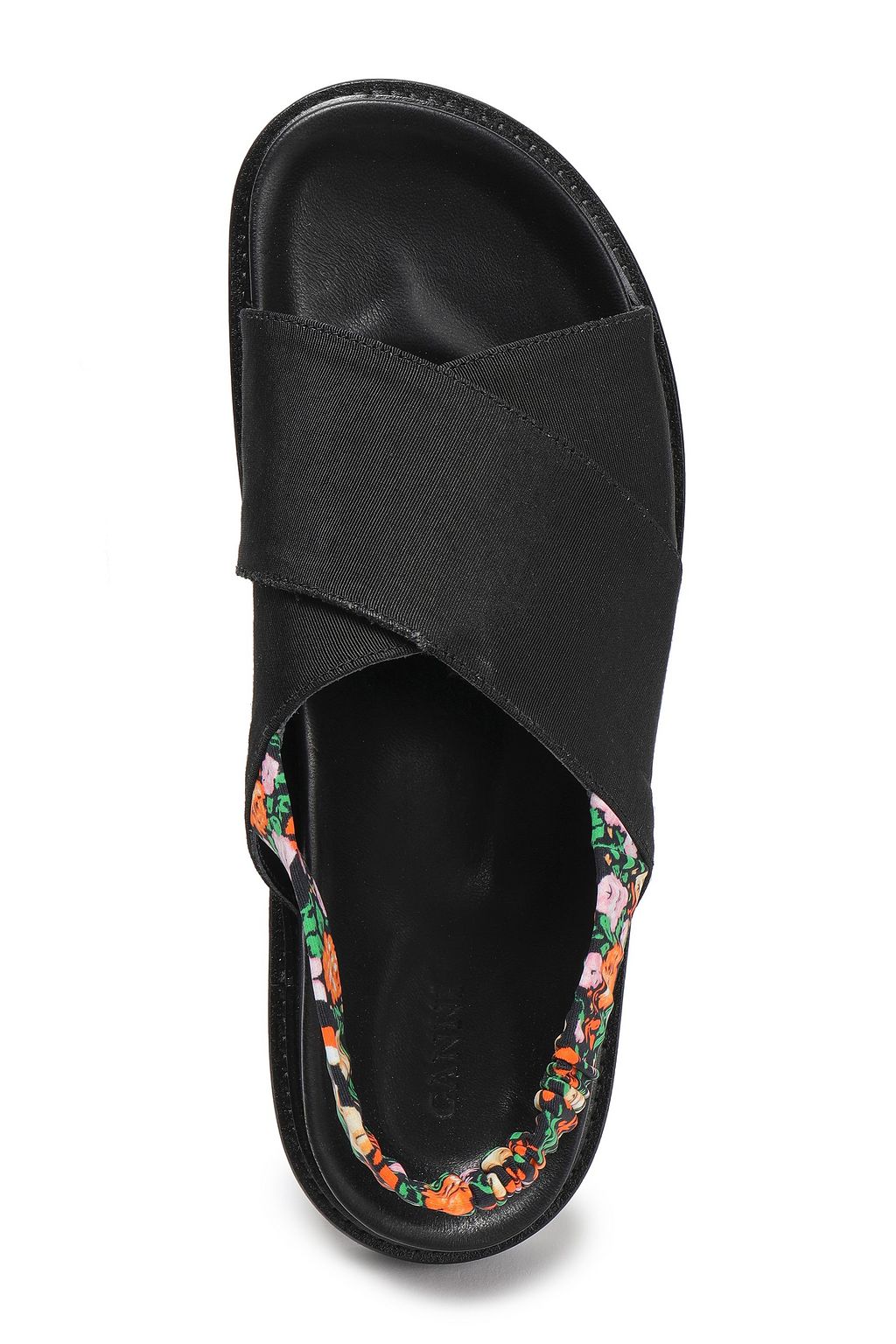 GANNI Mona grosgrain slingback sandals